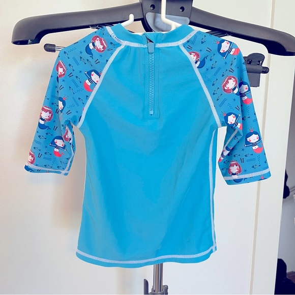 🏄♀️ 🌊 EEUC Ripzpne Toddler Girls T5 Mermaid Swimsuit rashguard top 🩱 - Picture 2 of 6